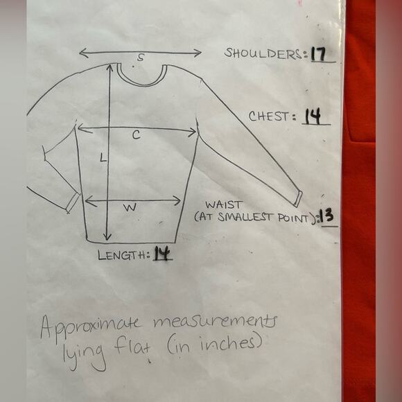 Anthropologie Deletta orange red off the shoulder retro 50s Grease style top XS - Picture 8 of 8